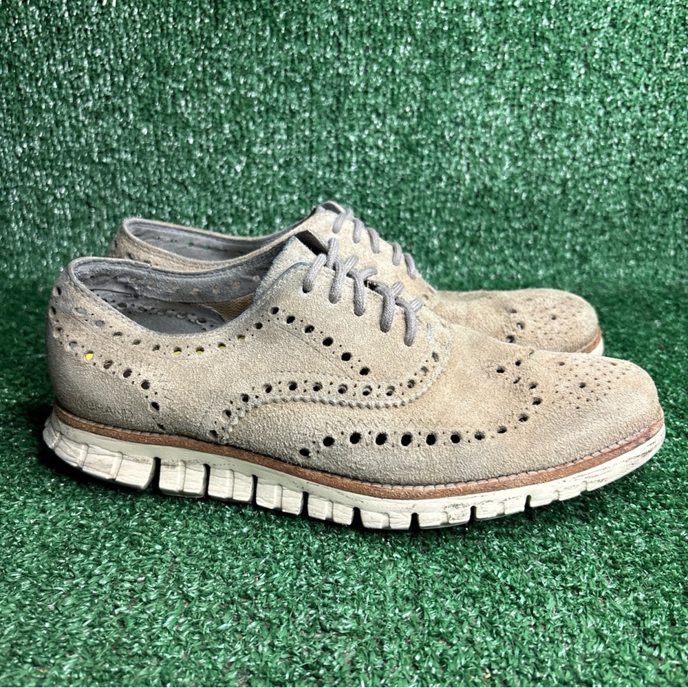 Cole Haan Zerogrand Casual Wingtip Oxford Shoe Sand / Tan Mens Size 7 - C12980